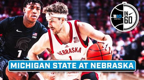 Michigan State at Nebraska | Dec. 11, 2023 | B1G Basketball in 60