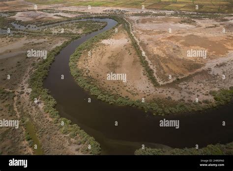 Rivers and marshes in the Senegal River Delta, northern Senegal, West ...