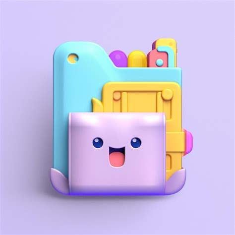 Premium AI Image | A colorful phone with a square face and a square face.