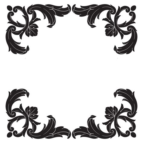 Simple decorative floral pattern vector free download