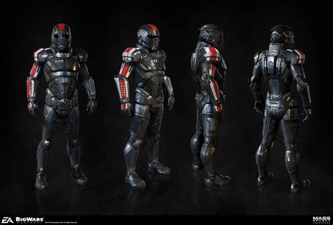 N7 armor, Mass effect andromeda characters, Mass effect