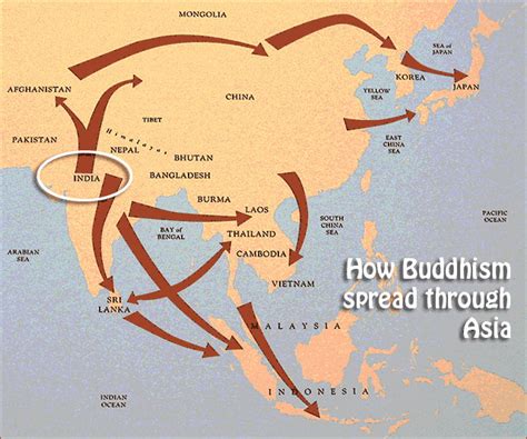 The Spread of Buddhism (Illustration) - Ancient History Encyclopedia