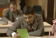 Mr Bean Rowan Atkinson GIF - Mr Bean Rowan Atkinson Test - Discover & Share GIFs