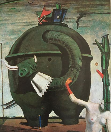 Original Vintage Print 1973 by Max Ernst. the Elephant Celebes 1921. Surrealism, Modern Wall Art ...