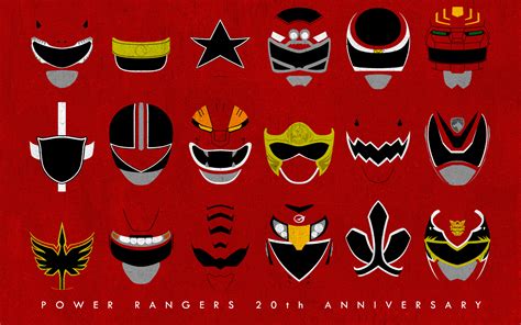 Power Rangers 20th Anniversary Red Rangers by CalicoStonewolf on DeviantArt