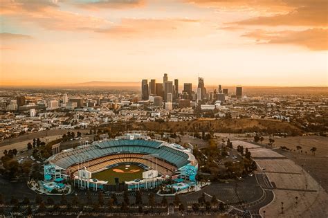 Free los angeles california dodger stadium skyline - Image