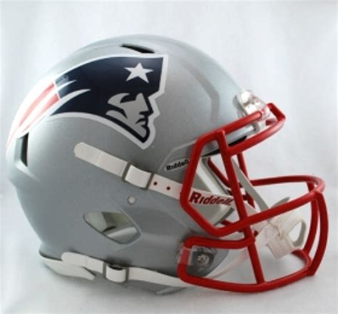 New England Patriots Helmet Riddell Authentic Full Size Speed Style ...