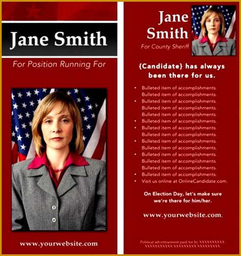 4 Political Pamphlet Template | FabTemplatez