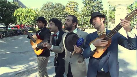 Troubadour band from Uruguay aims to spread music and joy - YouTube