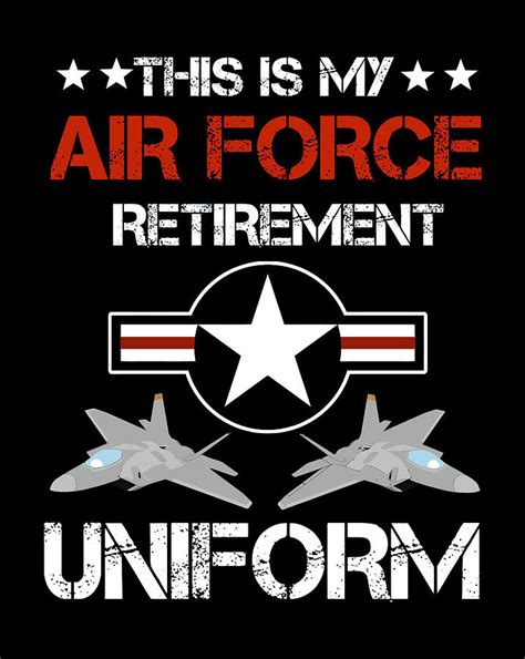 This Is My Air Force Retirement Uniform Air Force Retired Drawing by Grace Hunter