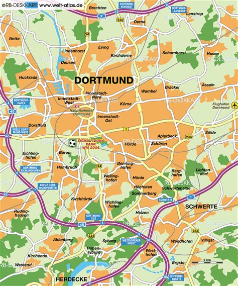 Dortmund Map and Dortmund Satellite Image