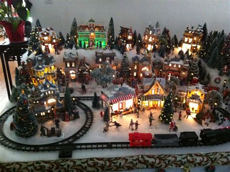 Village Train Station | Christmas village display, Christmas village ...