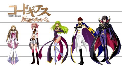 Code Geass | Characters Height Comparison - YouTube