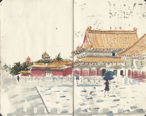 Forbidden City Sketch at PaintingValley.com | Explore collection of ...