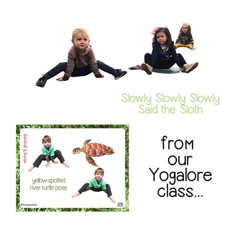 Slowly, Slowly, Slowly Said the Sloth Yoga & Movement Pose Card Set - Etsy