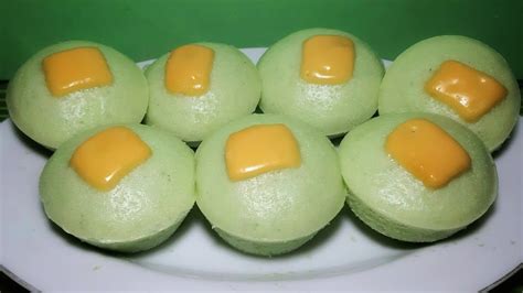 PUTO CHEESE PANDAN | How To Make Puto Cheese With Pandan Flavor - YouTube