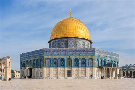 Mosque of Al-aqsa or Dome of the Rock in Jerusalem, Israel Stock Image ...