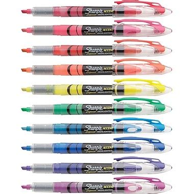 Sharpie® Liquid Accent® Highlighter, Assorted, 10/pk (24415PP) | Staples®