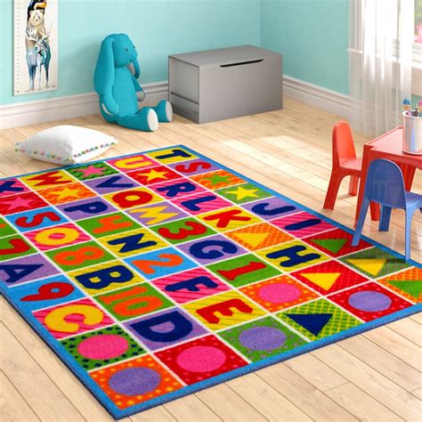 Zoomie Kids Boswell Numbers and Letters Kids Area Rug & Reviews | Wayfair