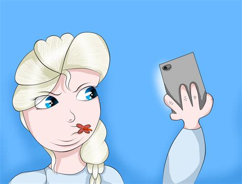 Fat Elsa Taking A Selfie by B-L-A-H-2 on DeviantArt