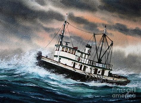 Tugs Painting - Tugboat Arthur Foss by James Williamson | Boat art, Tug ...