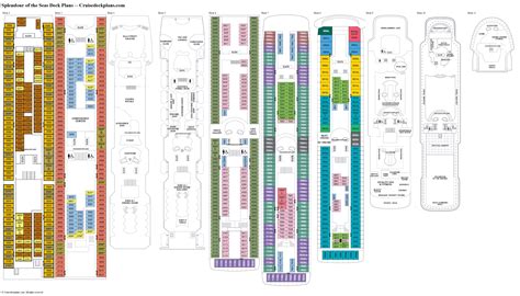 Royal Caribbean Freedom Of The Seas Deck Plan - Cruise Gallery