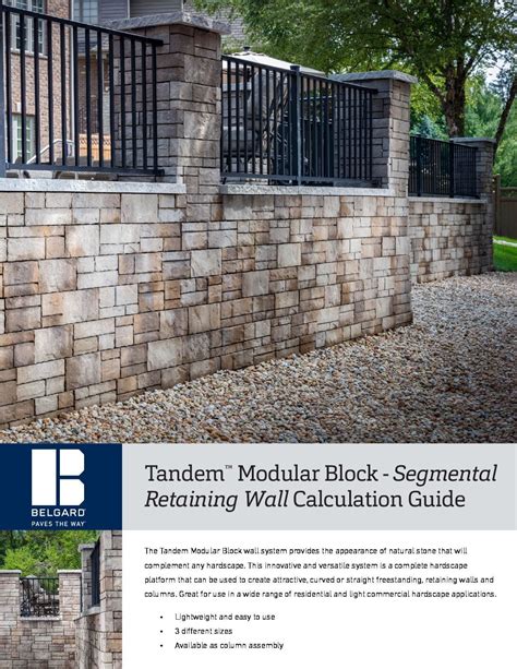 Belgard Retaining Wall Installation Instructions - Guides Online