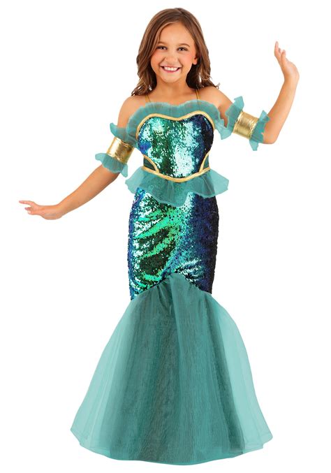 Girl's Sea Siren Costume - Walmart.com