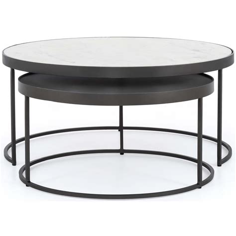 Evelyn Round Nesting Coffee Table – High Fashion Home