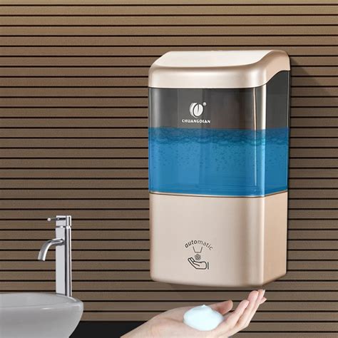 600ml Wall mounted Automatic Foam Soap Dispenser with IR Sensor Soap ...