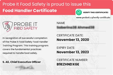 California Food Handler Card Online Training & Test - ProbeitFoodSafety