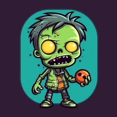 Premium AI Image | A creepy zombie in cartoon style A scary zombie ...