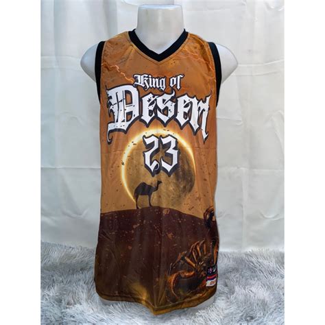 KING DESERT brown BASKETBALL JERSEY FULL SUBLIMATION/ jersey fan wear / sportswear/ nba cut ...