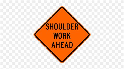 Sale Shoulder Work Ahead Sign Roll-up - Construction Work Ahead Sign ...