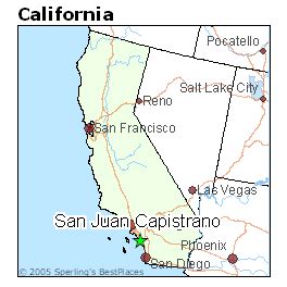 San Juan Capistrano California Map - Pia Leeann