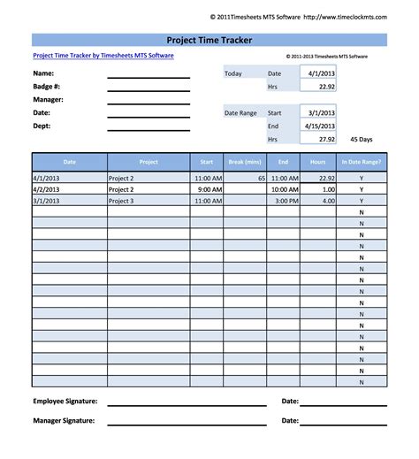 47 Free Time Tracking Spreadsheets [Excel] ᐅ TemplateLab