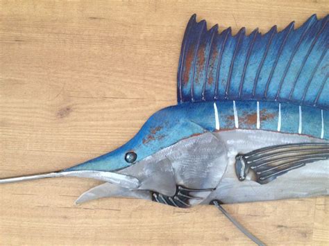 Sailfish Metal 48in Wall Art Fish sculpture SHIPPING FREE in the US