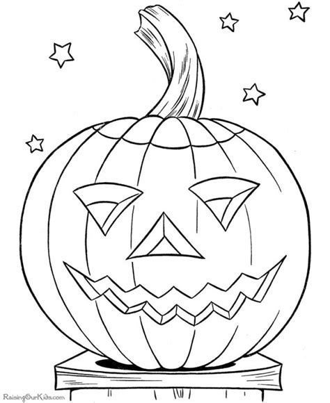 Get This Scary Pumpkin Coloring Pages for Halloween 88310