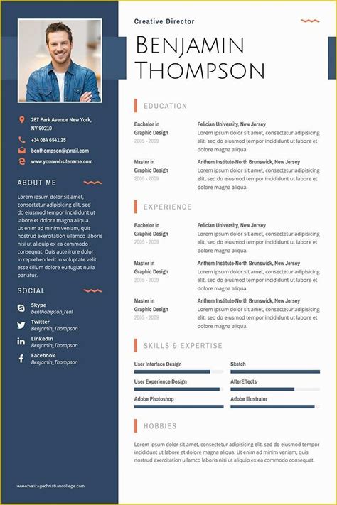 Cool Resume Templates Free Of Creative Resume Template Vector ...