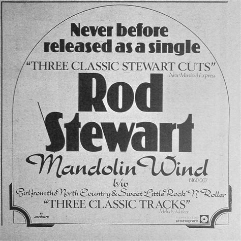 ROD STEWART - MANDOLIN WIND, TIDNINGSANNONS 1977 | Köp på Tradera (512790205)