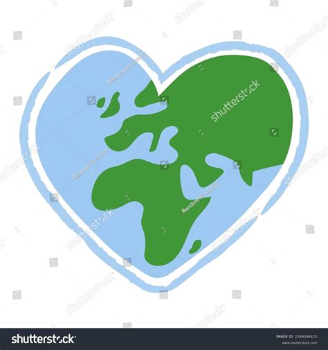 Heart Shaped Earth Clip Art