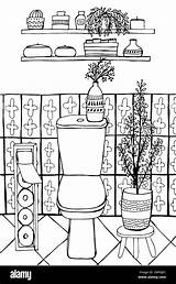Coloring Pages Toilet sketch template