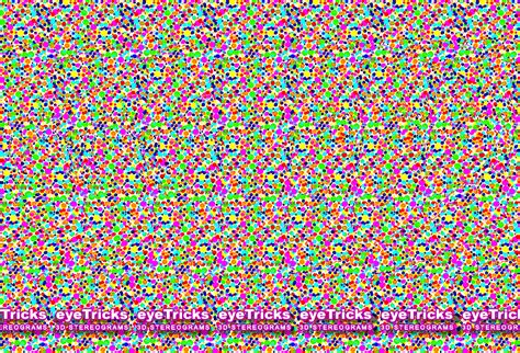 3D Stereograms - Eyetricks Stereogram by Gene Levine