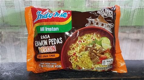 Review Produk #2704 : Indomie Rasa Rawon Pedas Mercon - YouTube