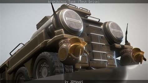 Amphibious Tank (Test Drive) Free 3D Model - .blend .jpg - Free3D