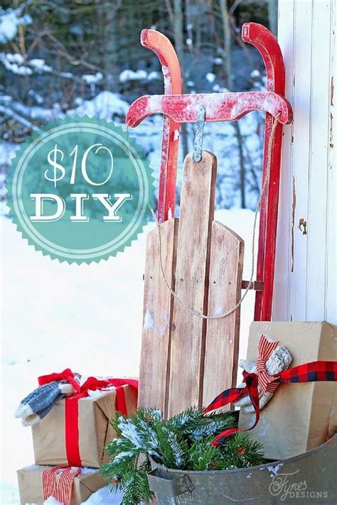 Vintage DIY Wooden Sled | Canada DIY | Fynes Designs | Diy wooden sled, Christmas diy, Christmas ...