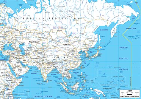 Detailed Clear Large Political Map Of Asia Ezilon Maps | Images and Photos finder