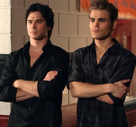 Damon and Stefan. Bros before...(well, you know). | Vampire diaries damon, Vampire diaries funny ...