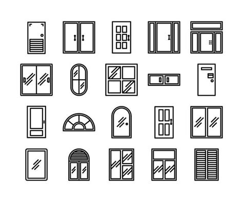 Glass Doors Clipart Of Houses