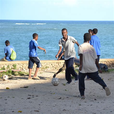 Kids playing Football | In front of Fort Jesus in Mombasa | Flickr